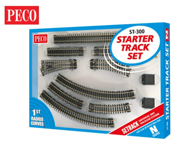 Peco Model Train ST300 N PECO-Set-N-Starter Track Set C80 No.1 Rad