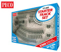 Peco Model Train ST400 HO PECO-Set-OO-9-Starter Track Set C80 No.1 Radius